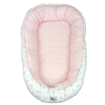 Baby Star Βρεφική φωλιά Συννεφακια Ροζ